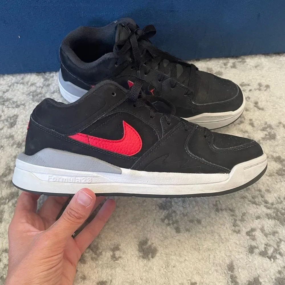 JORDAN STADIUM 90 Black/Fire Red-white size kids 6.5